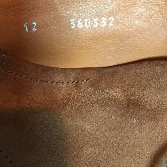 Aquatalia Florian Light Brown Soft Suede Mens Size 12 Shoes Italian Luxury - Picture 9 of 11